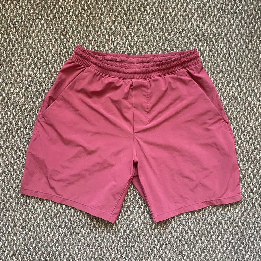 Lululemon Pace Breaker Linerless Short 7" Burgundy M